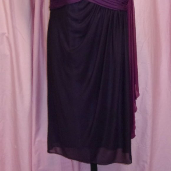 Alex Evening Prom Dress Grape Purple Ombre Colors NWOT Size 8 - Picture 3 of 5